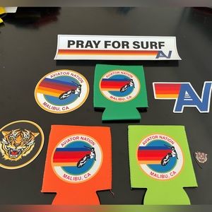 - Aviator Nation Malibu Koozie and Sticker Accessory Set